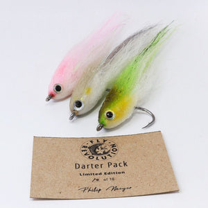 Fresh off the vice, Limited Edition Saltwater Darter Fly Packs by Philip Meyer